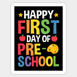 Happy First Day Of Preschool Funny Back To School Gift Sticker